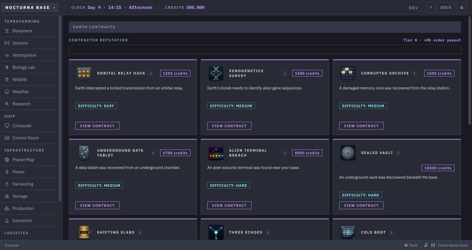 Earth contracts